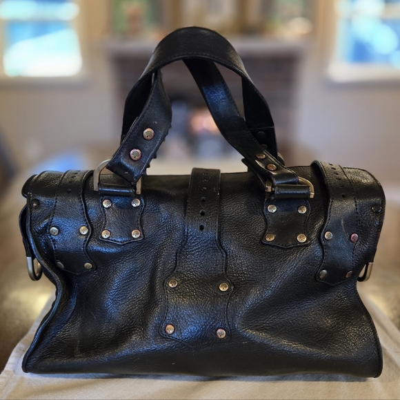 Vintage Mulberry Roxanne Black Leather Bag - Picture 4 of 16